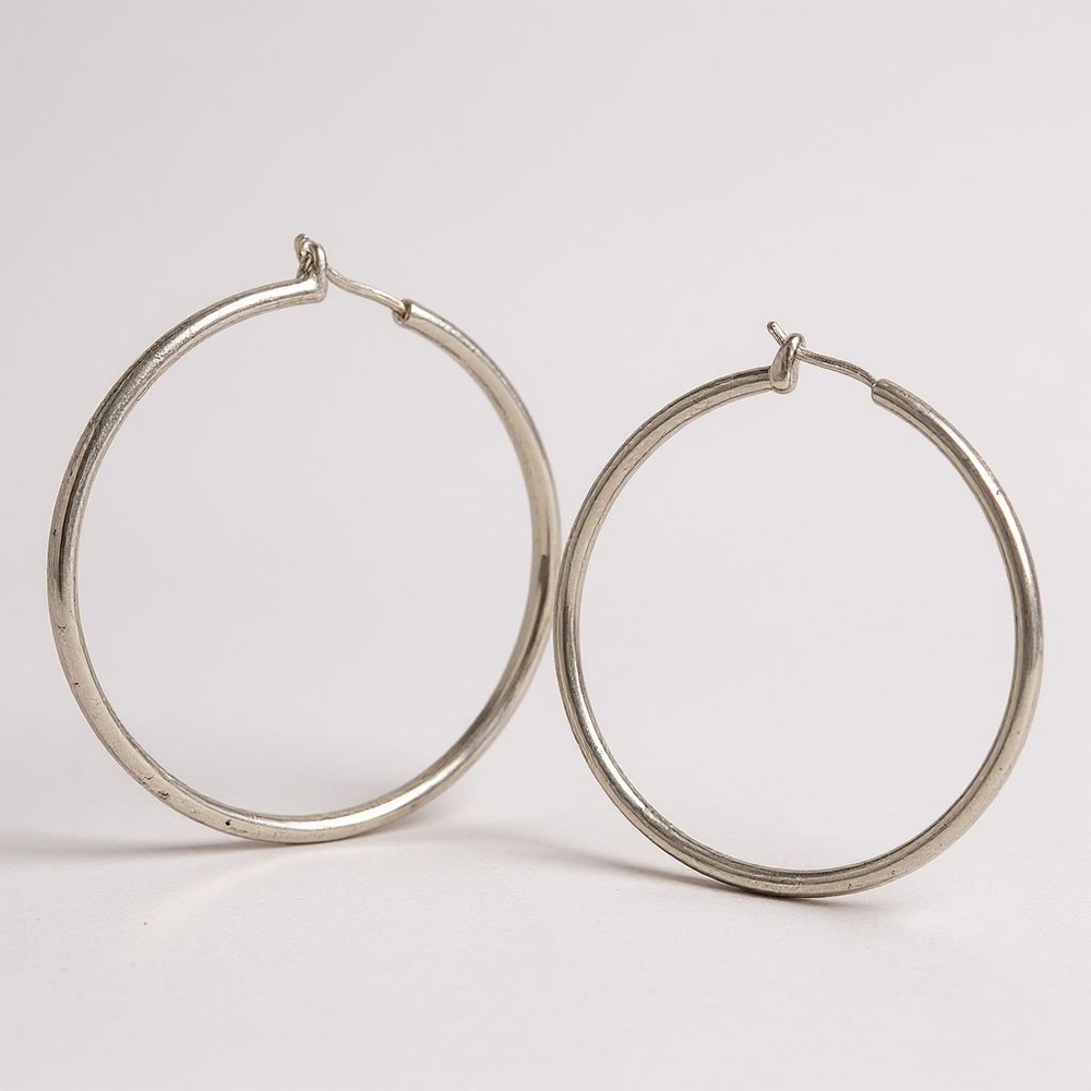 925 Sterling Silver Hoop Earrings